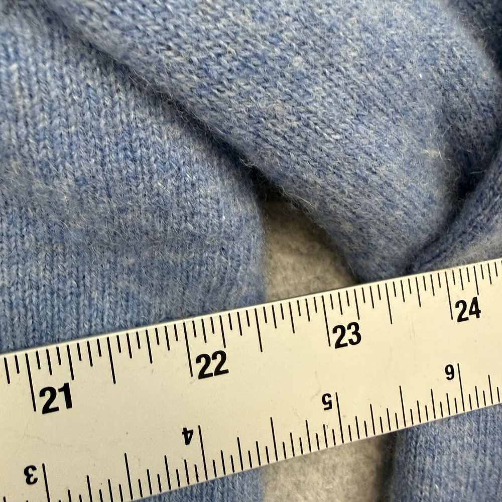Neiman Marcus Sweater Mens Medium Blue 100% Cashmere V Neck Pullover Preppy - Picture 5 of 10